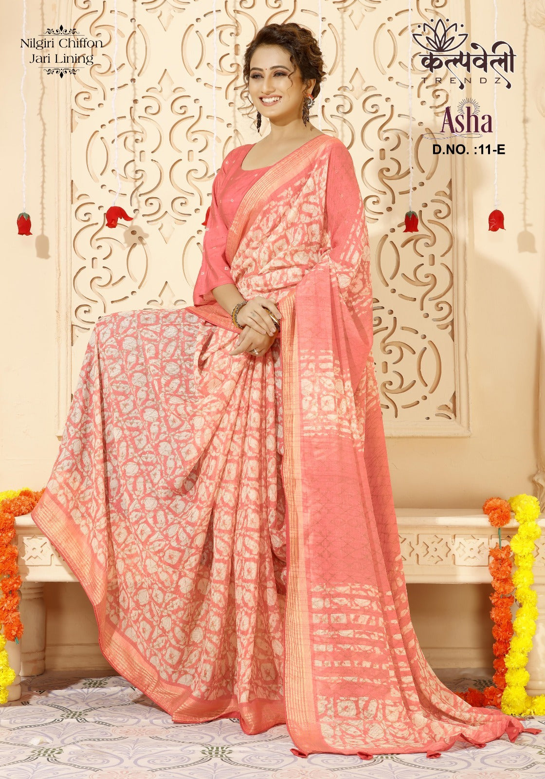 Asha 11 Kalpveli Chiffon Sarees