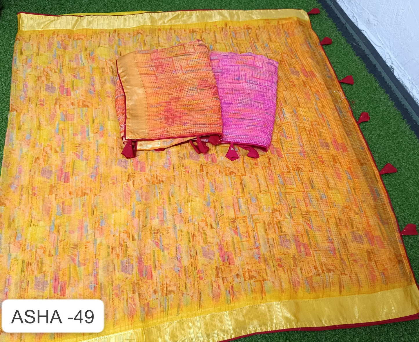 Asha 49 Kalpveli Nilgiri Chiffon Sarees