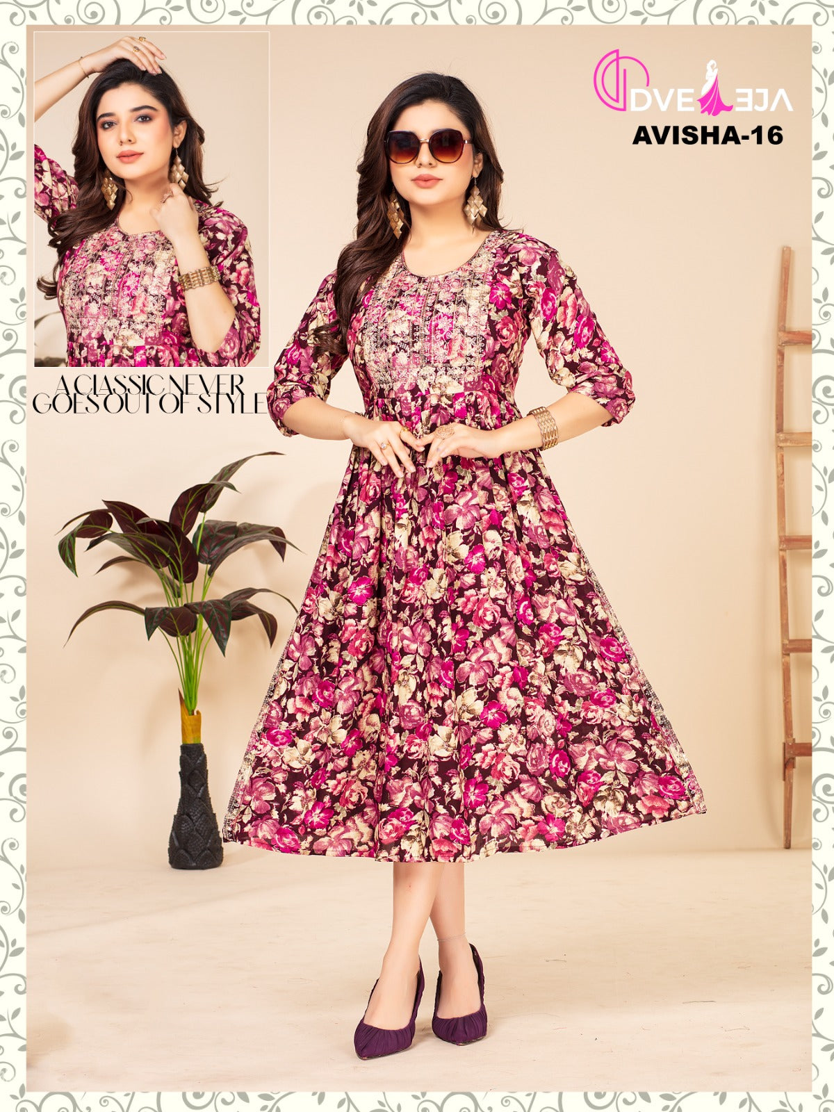 Avishaa Dveeja Fashion Reyon Knee Length Kurtis