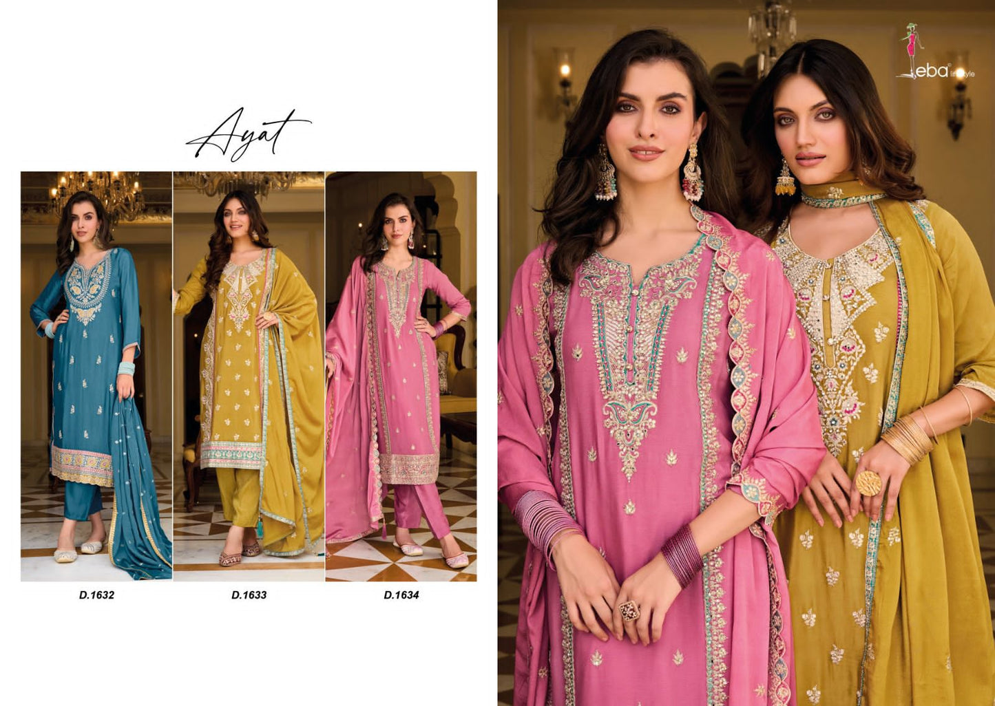 Ayat Eba Lifestyle Chinon Pant Style Suits