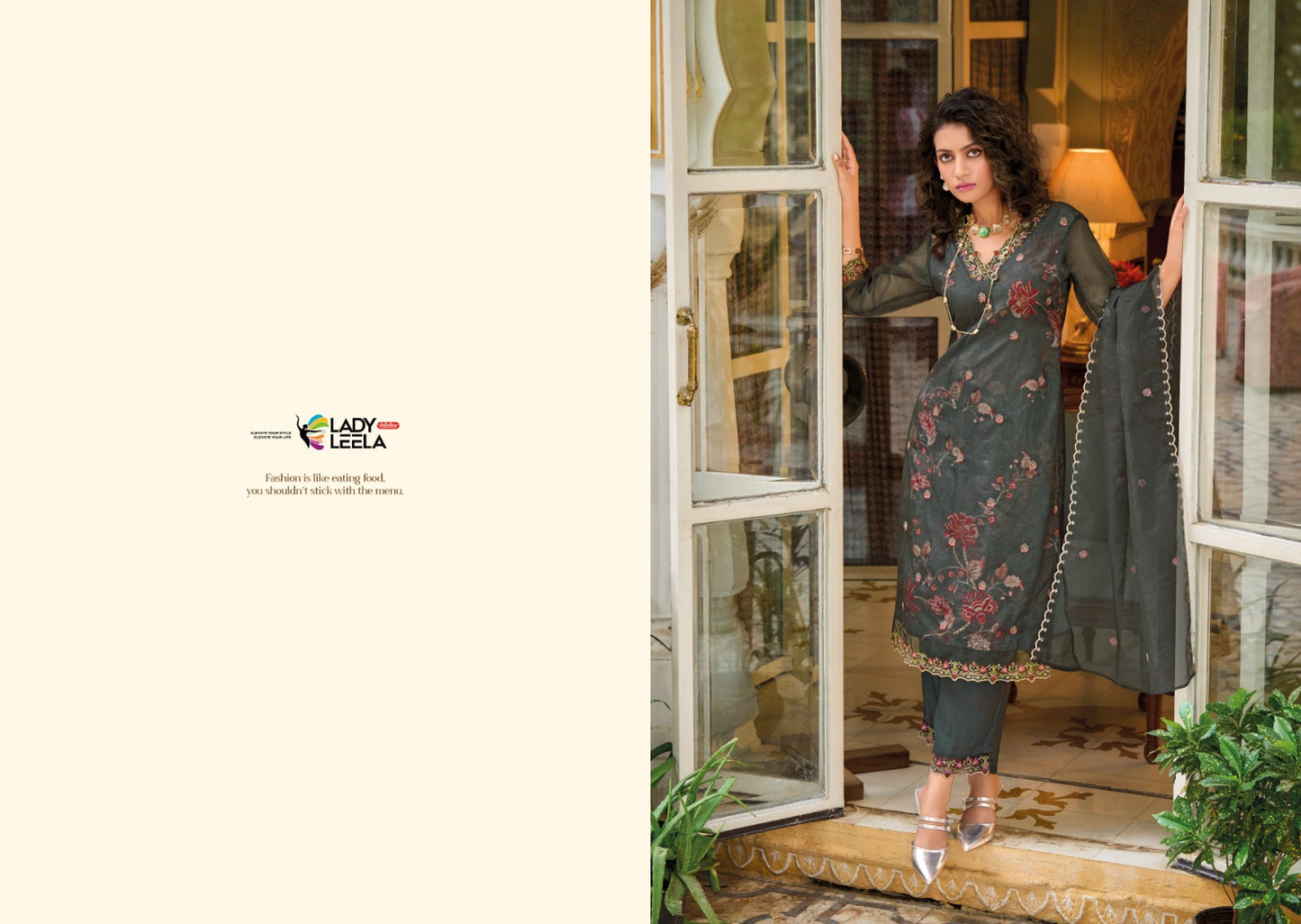 Ayesha Ladyleela Organza Readymade Pant Style Suits