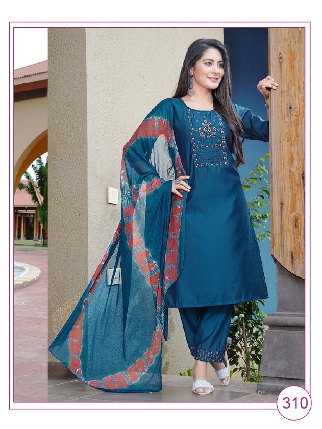 Bani Vol 3 Paavi Roman Silk Readymade Pant Style Suits