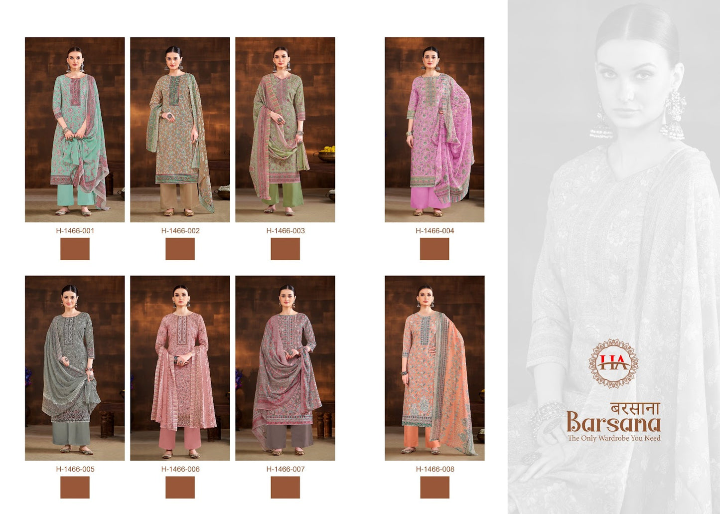 Barsana Harshit Fashion Pure Cotton Plazzo Style Suits