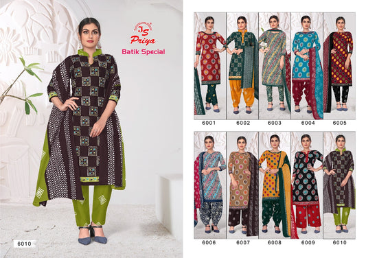 Batik Special Vol 6 Js Priya Cotton Dress Material