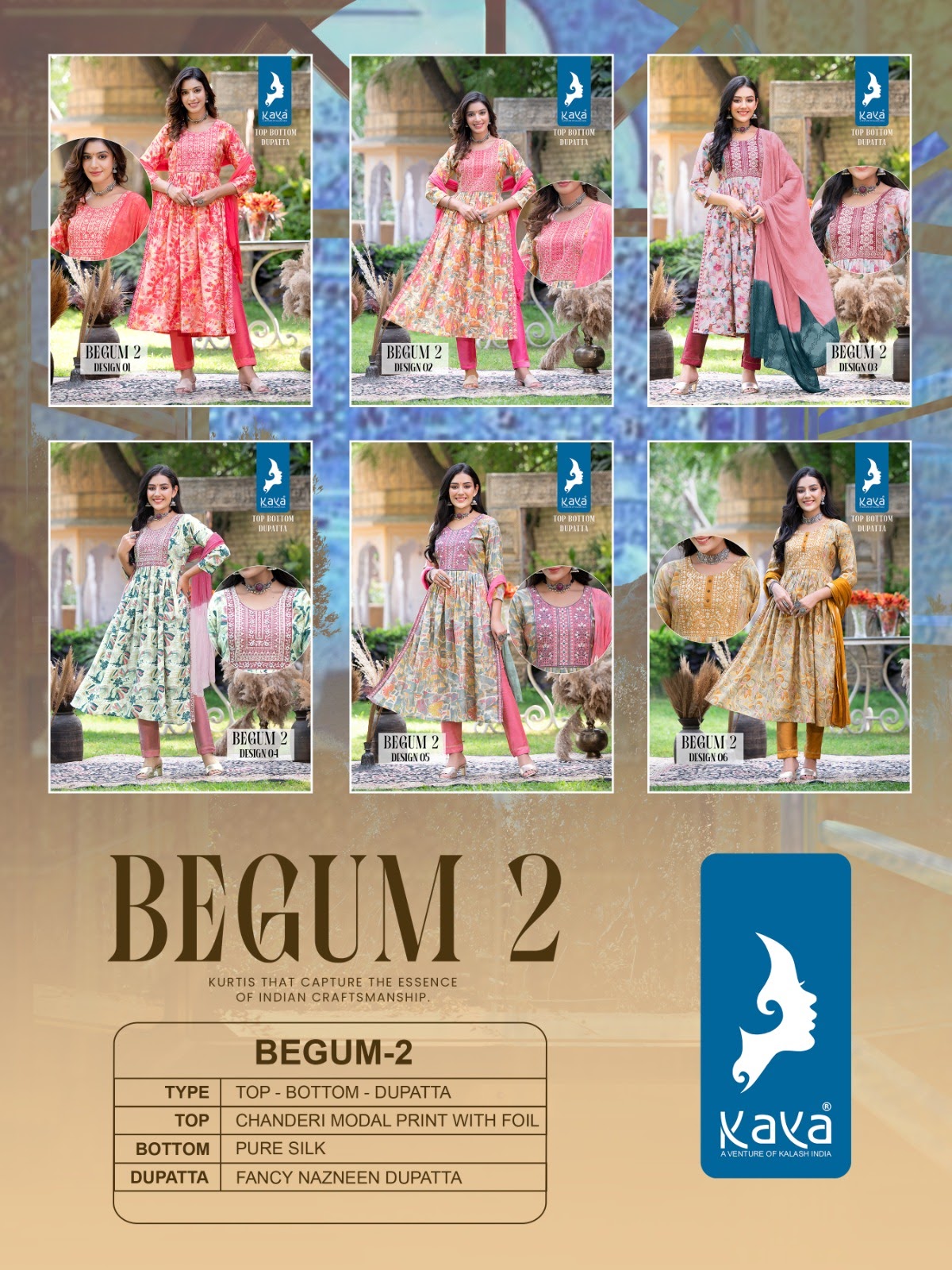 Begum 2 Kaya Modal Readymade Pant Style Suits