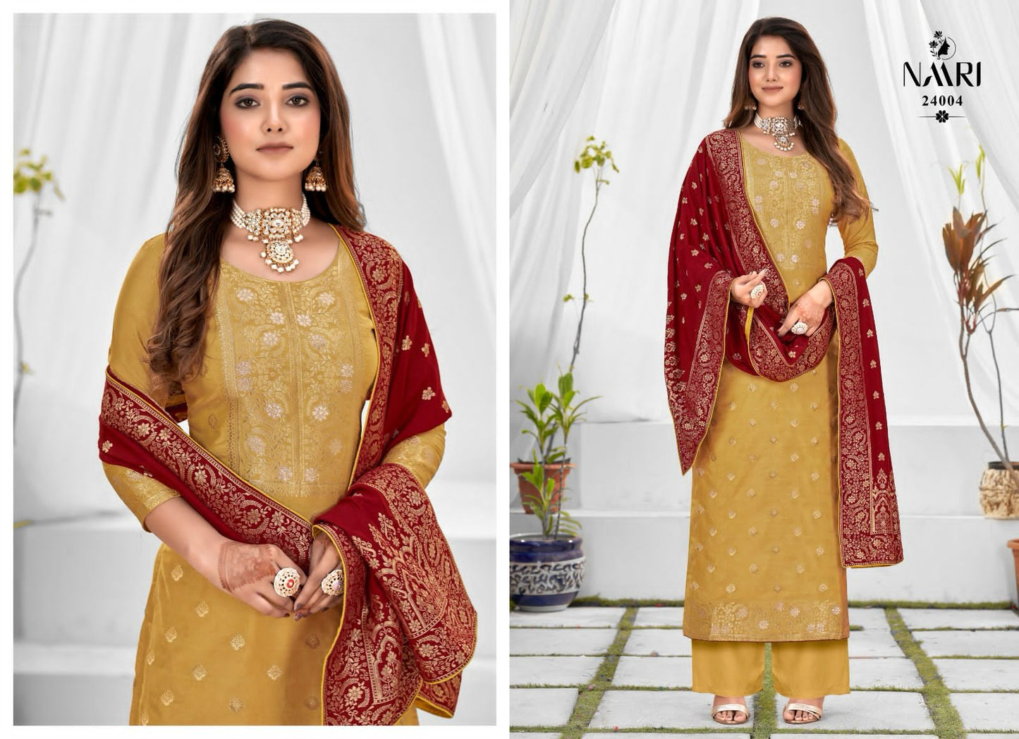 Benz Vol 3 Naari Muslin Jacquard Pant Style Suits