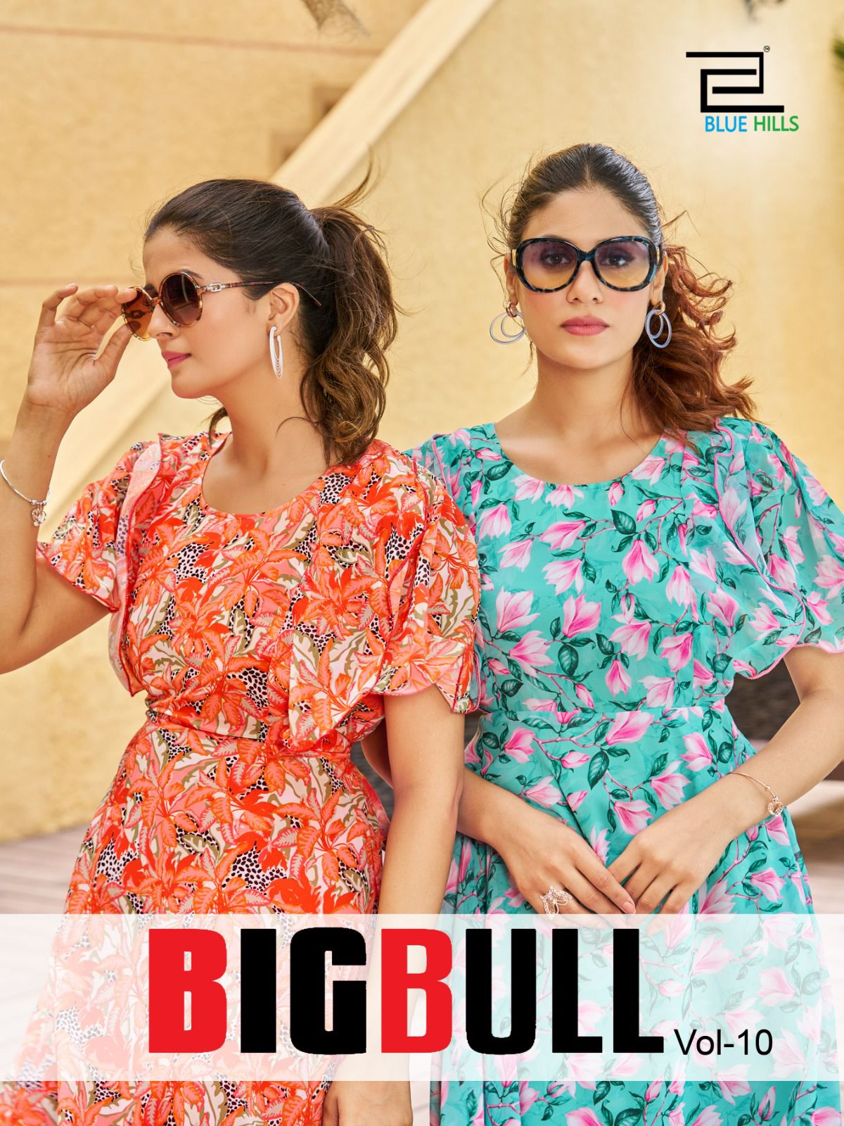 Bigbull Vol 10 Blue Hills Georgette Midi Dress