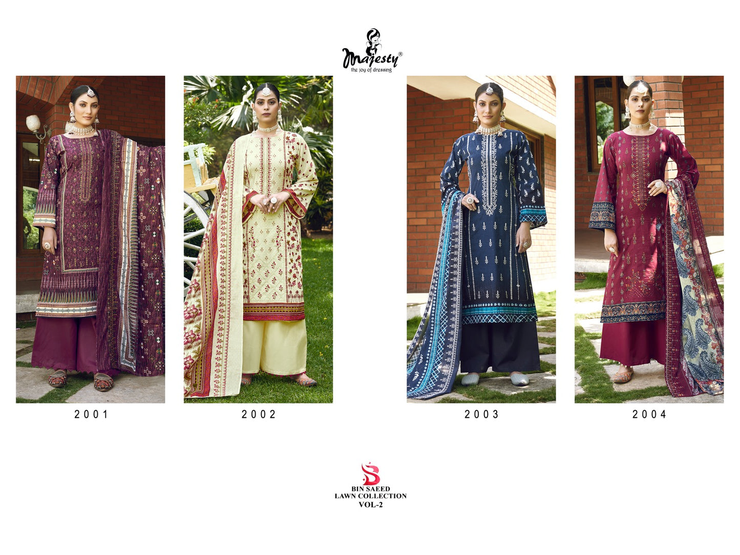 Bin Saeed Lawn Vol 2 Majesty Cotton Karachi Salwar Suits