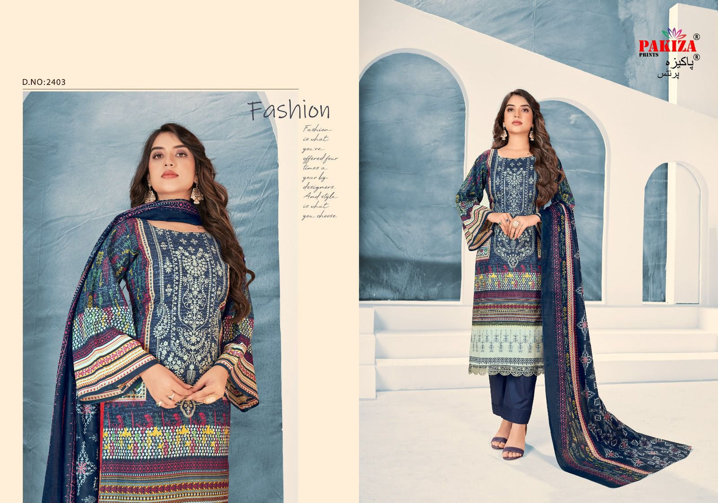 Bin Saeed Vol 24 Pakiza Prints Lawn Cotton Karachi Salwar Suits