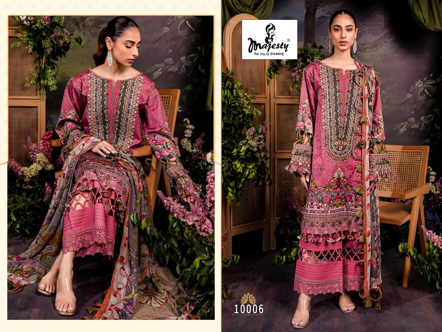 Bliss Linen Majesty Cotton Pakistani Patch Work Suits