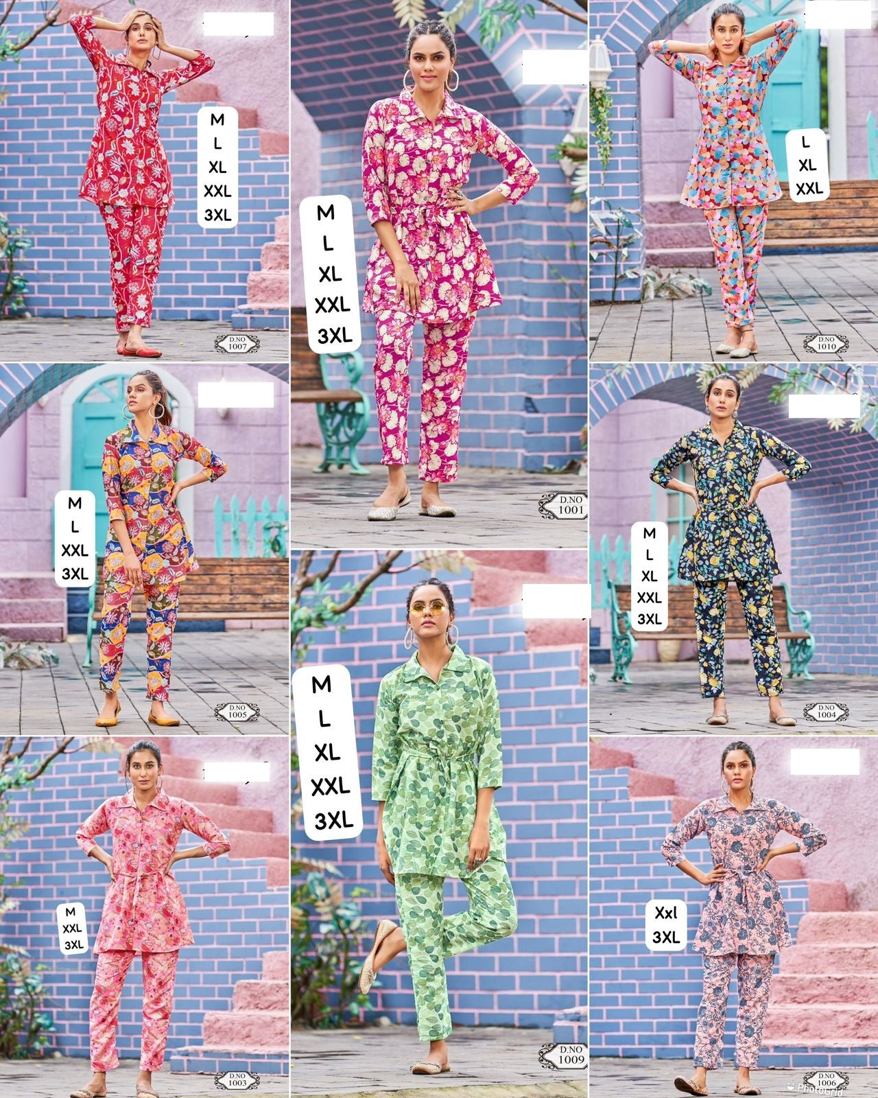 Blossom Bluehills Rayon Co Ord Set
