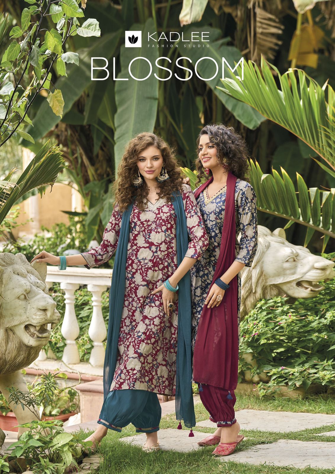 Blossom Kadlee Modal Cotton Afghani Readymade Suit