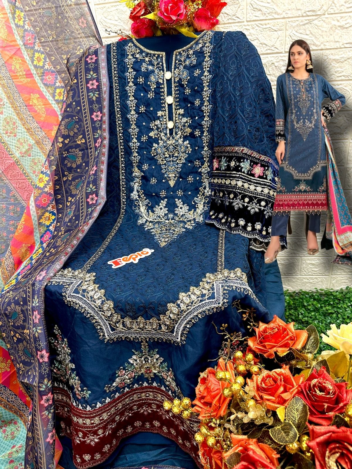 C-1521 Fepic Georgette Pakistani Salwar Suits