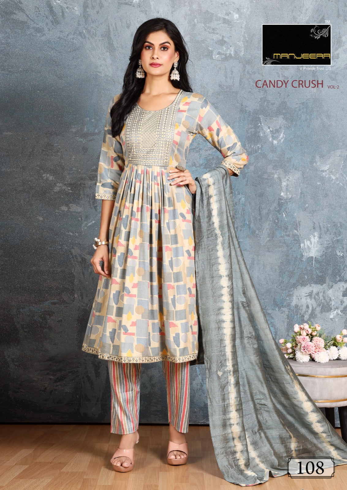 Candy Crush Vol 2 Manjeera Readymade Pant Style Suits