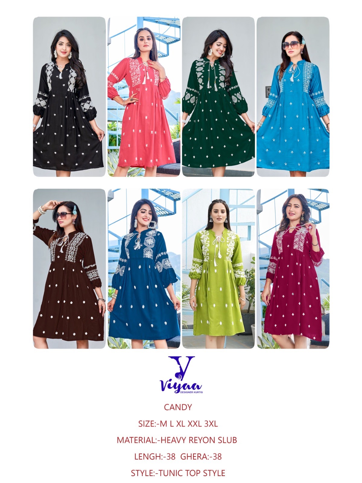 Candy Viyaa Rayon Anarkali Kurtis