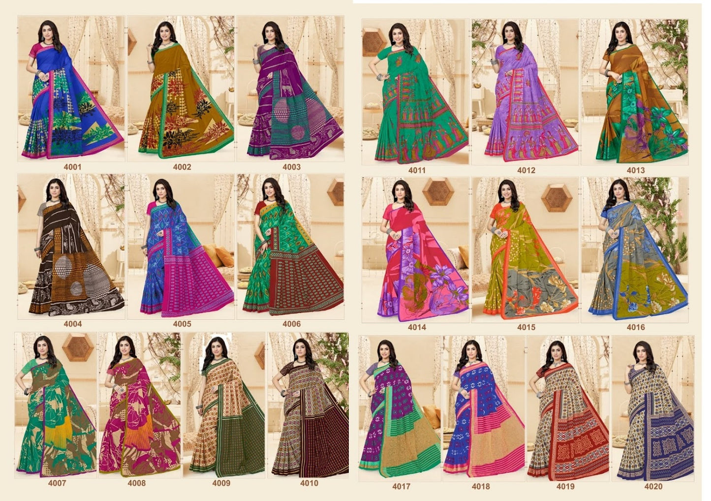 Chandani Mayur Creation Cotton Sarees