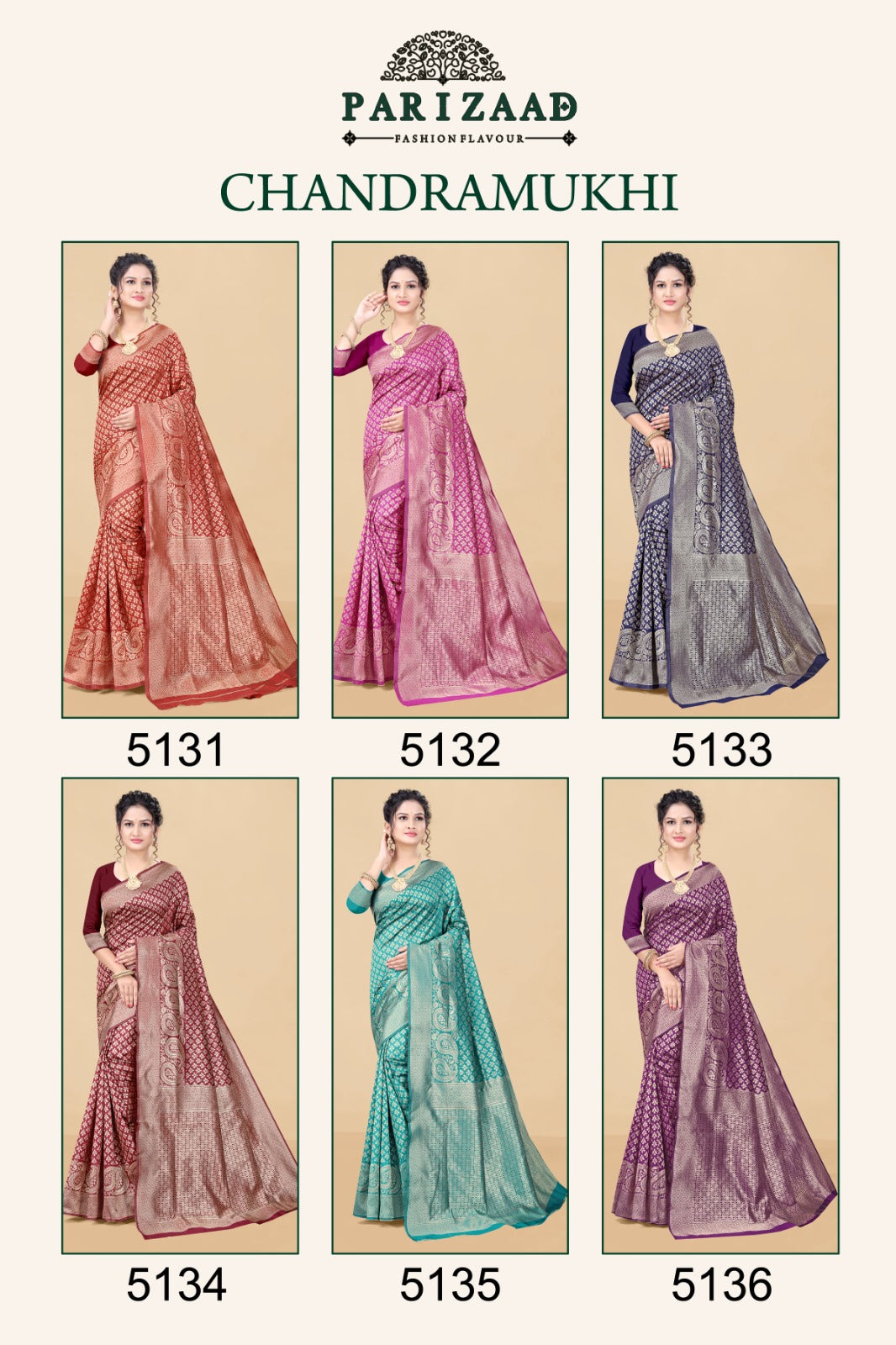 Chandramukhi Parizaad Sarees