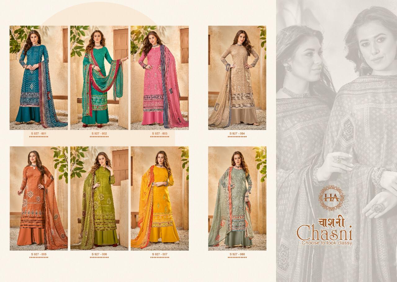 Chasni Harshit Fashion Jaam Plazzo Style Suits