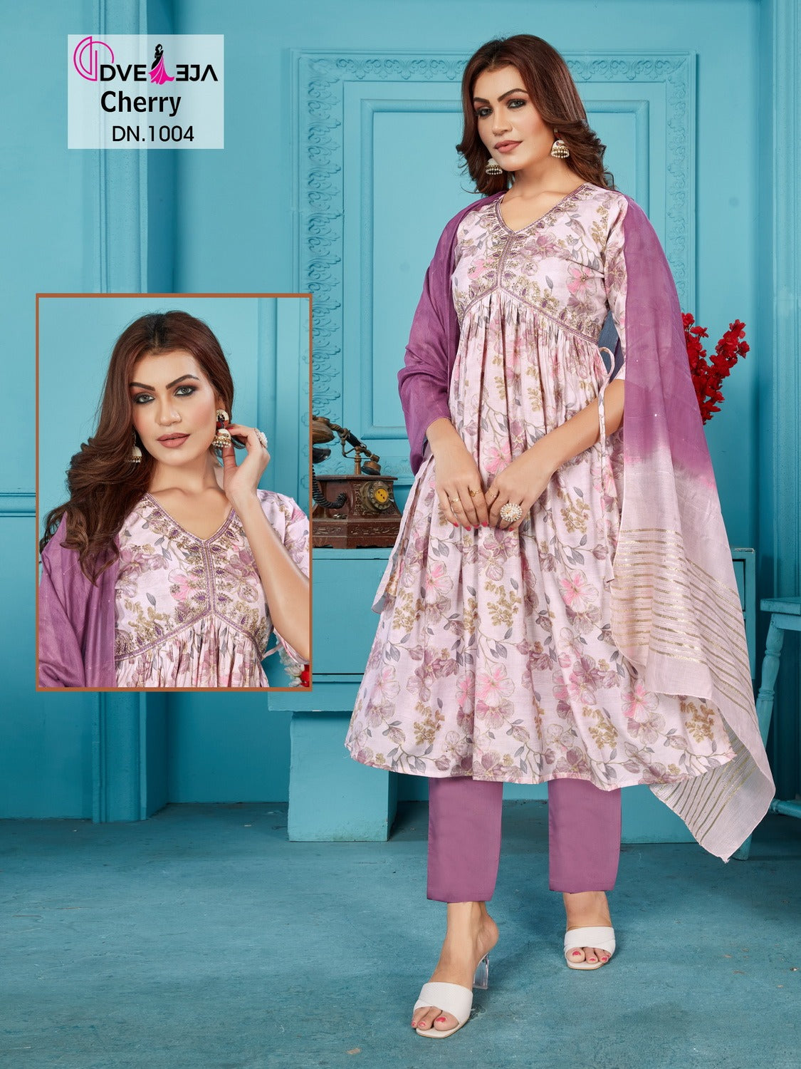 Cherry Series Dveeja Fashion Readymade Pant Style Suits