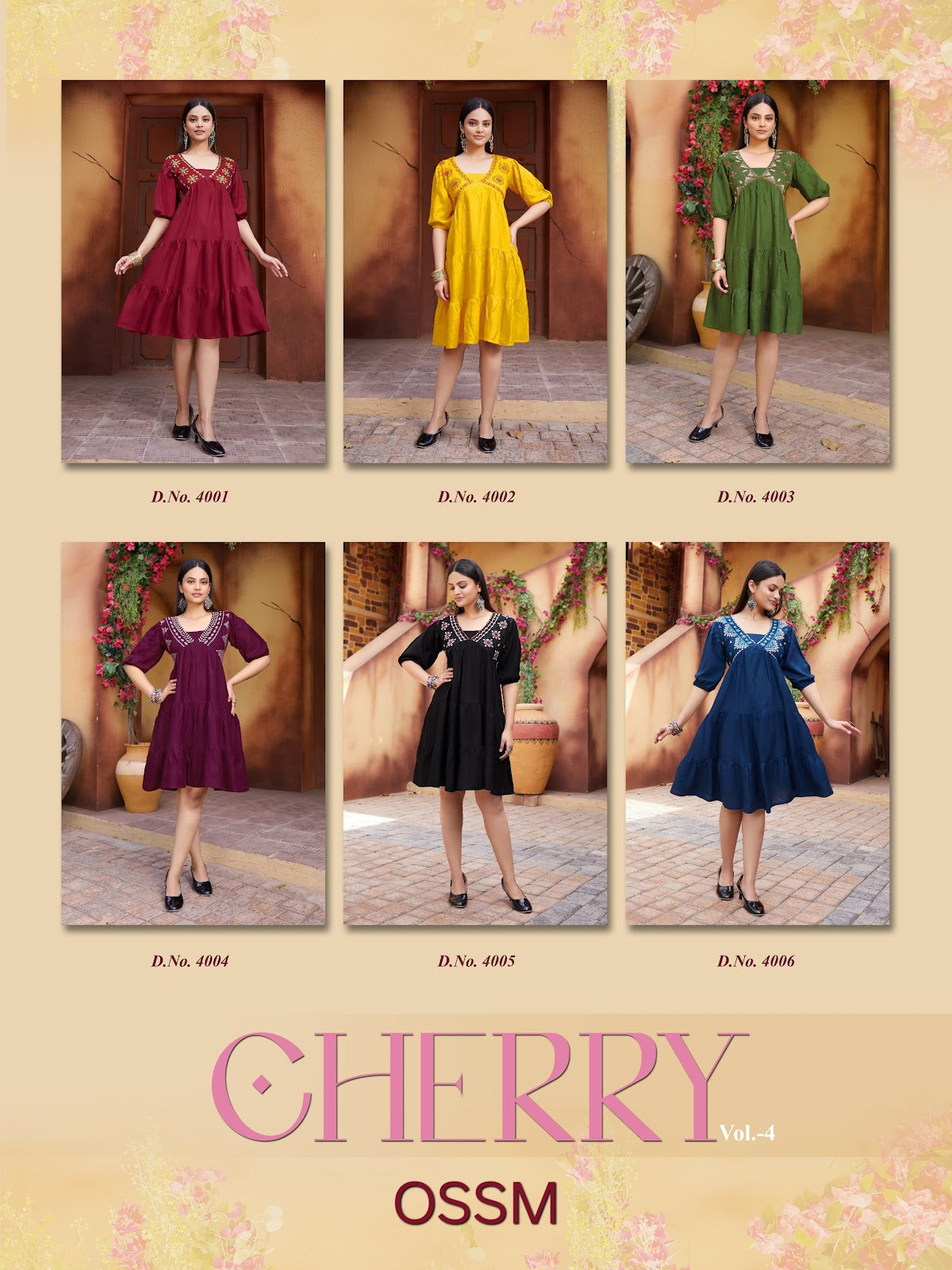 Cherry Vol 4 Ossm Reyon Anarkali Kurtis