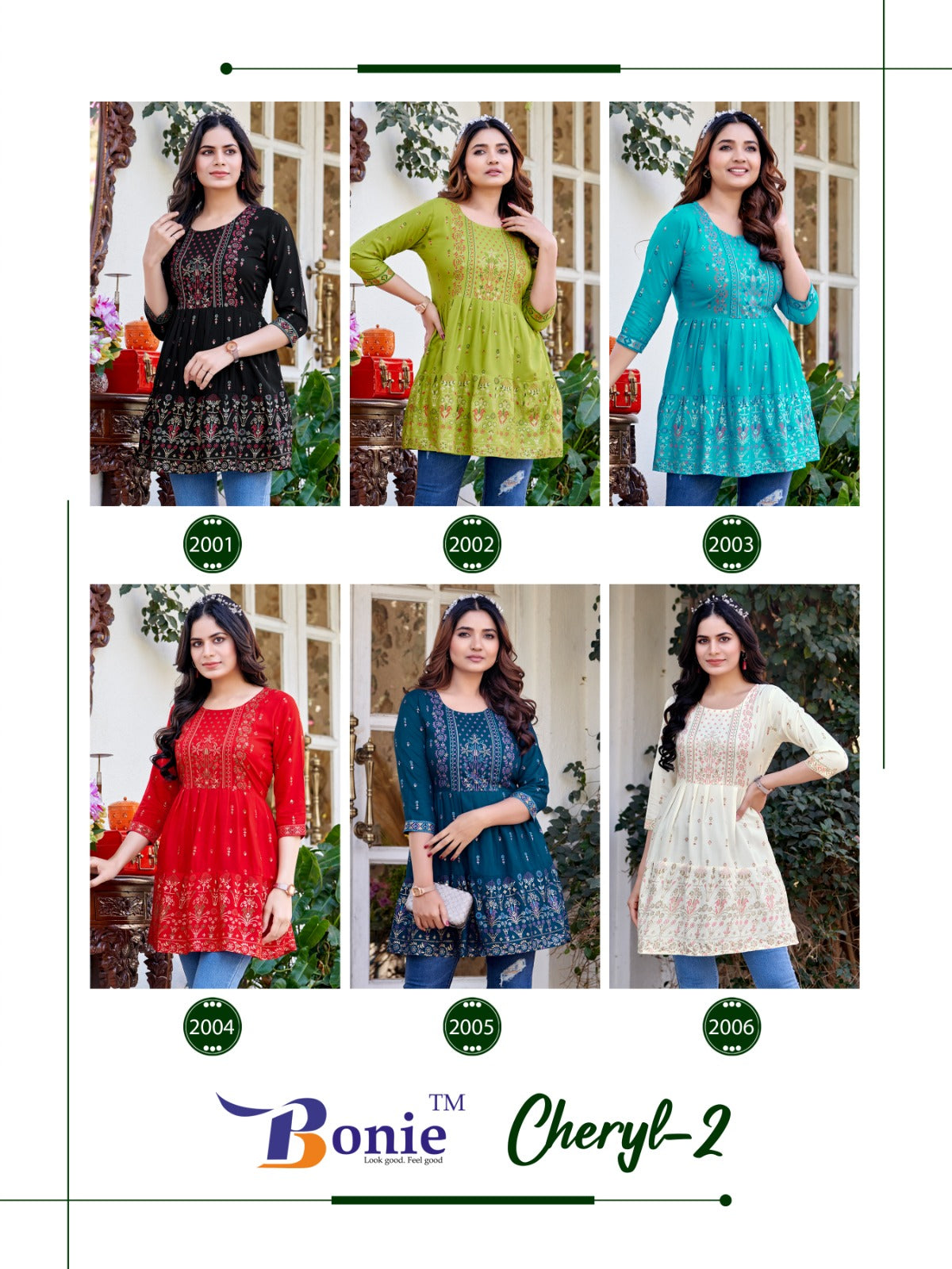 Cheryl Vol 2 Bonie Rayon Fancy Tops