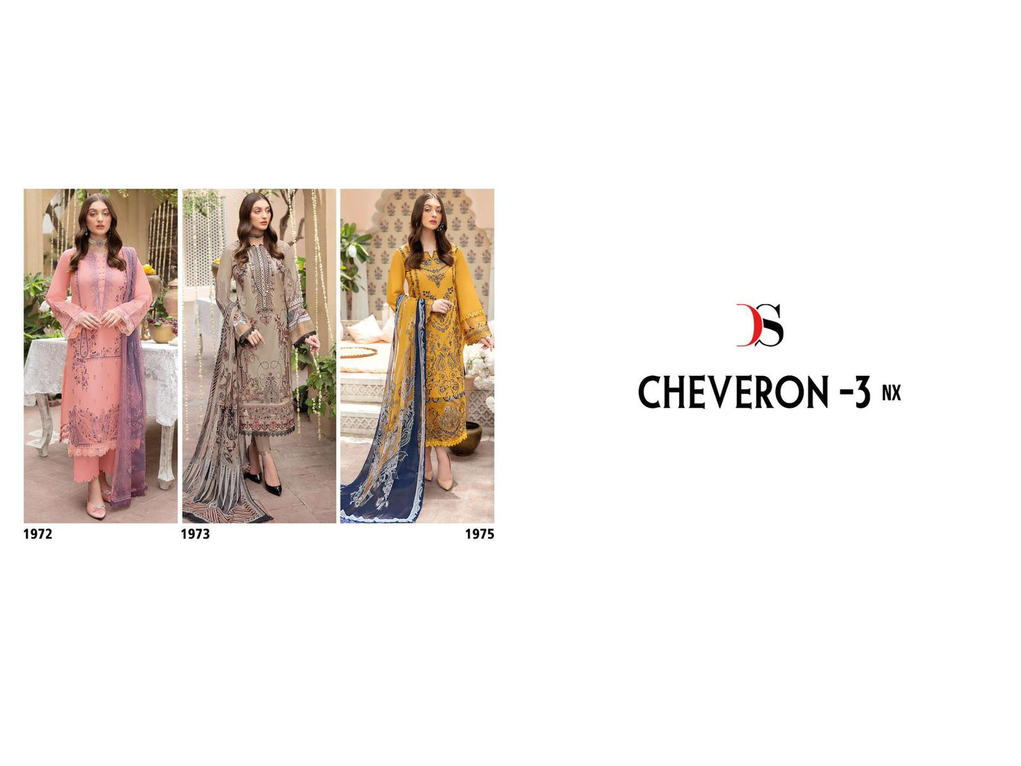 Cheveron 3 Nx Deepsy Cotton Pakistani Patch Work Suits