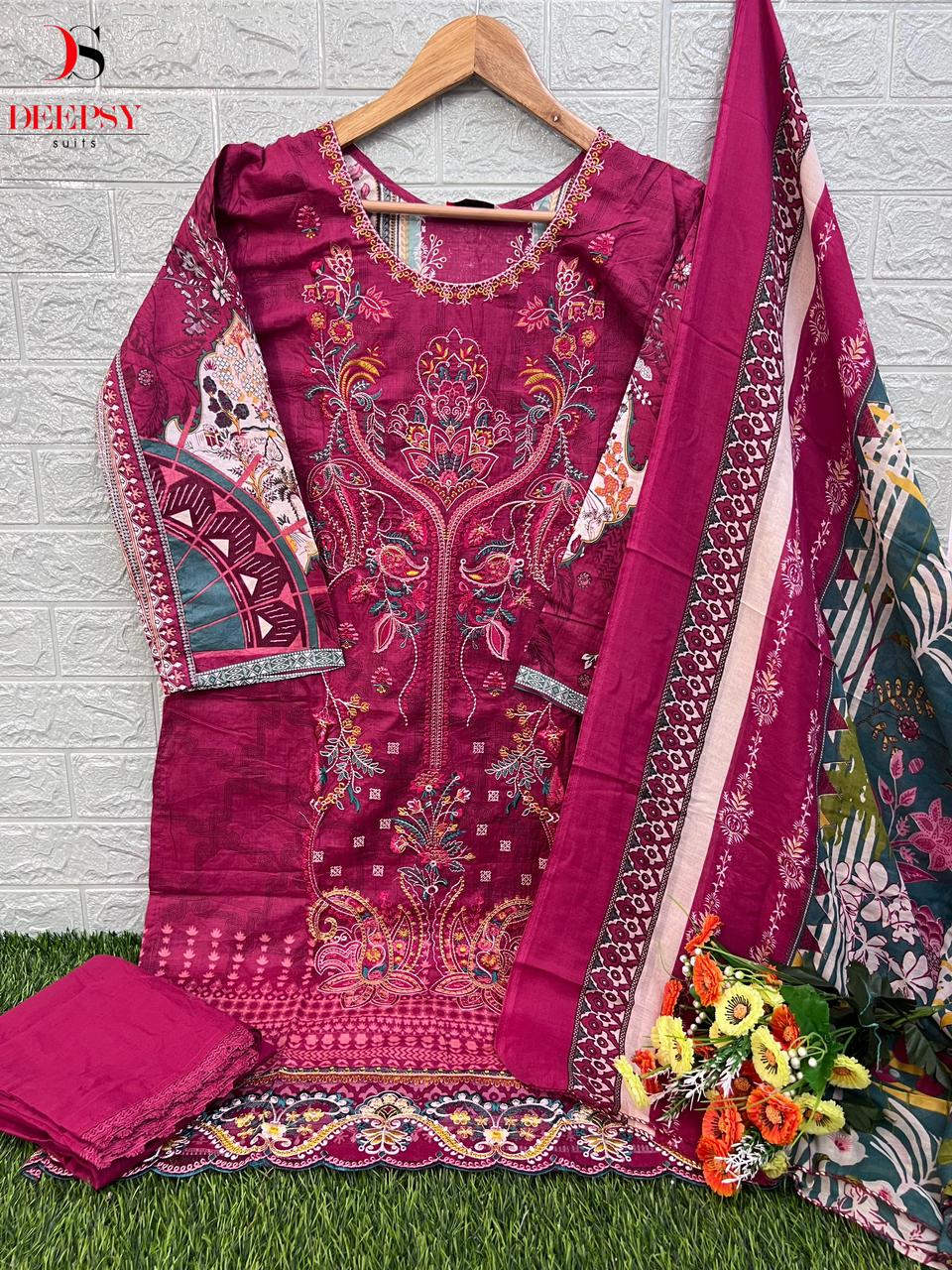 Cheveron Lawn Vol 8 Deepsy Cotton Pakistani Readymade Suits