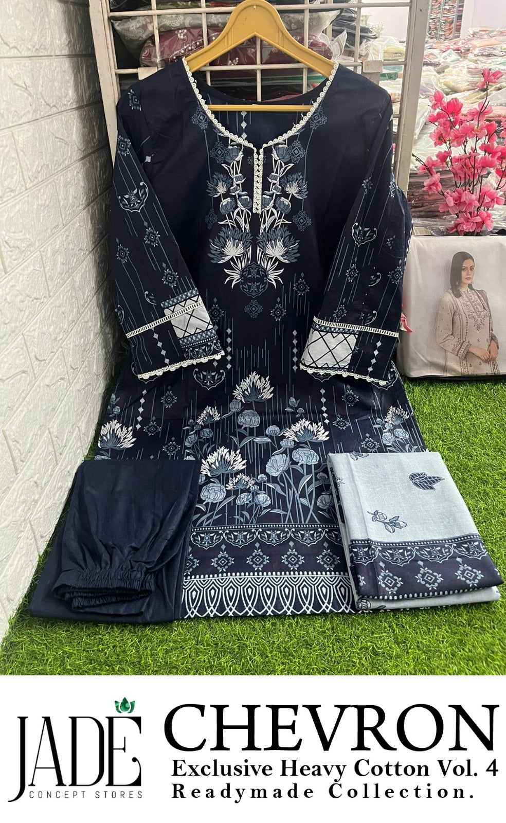 Chevron Vol 4 Jade Lawn Pakistani Readymade Suits