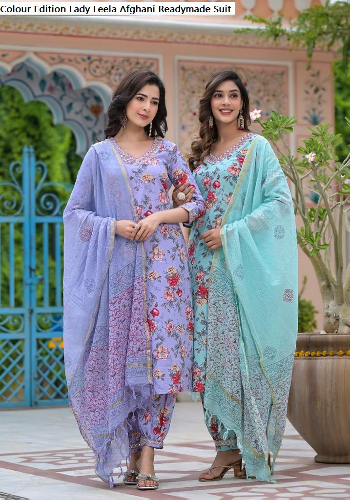 Colour Edition Lady Leela Cotton Afghani Readymade Suit