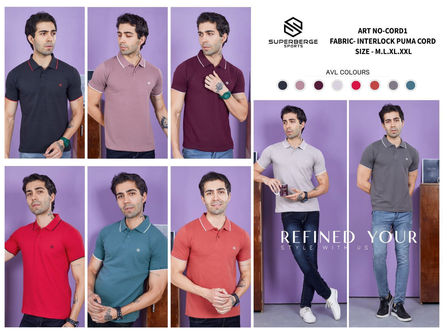 Cord 1 Superberge Cotton Mens Tshirts