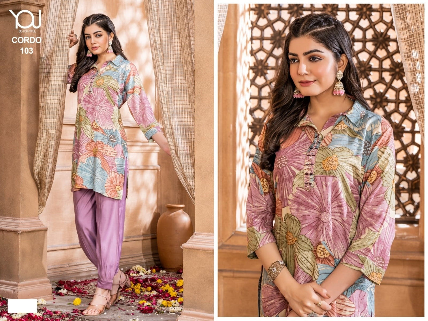 Cordo Afghani You Kurti Bottom Set