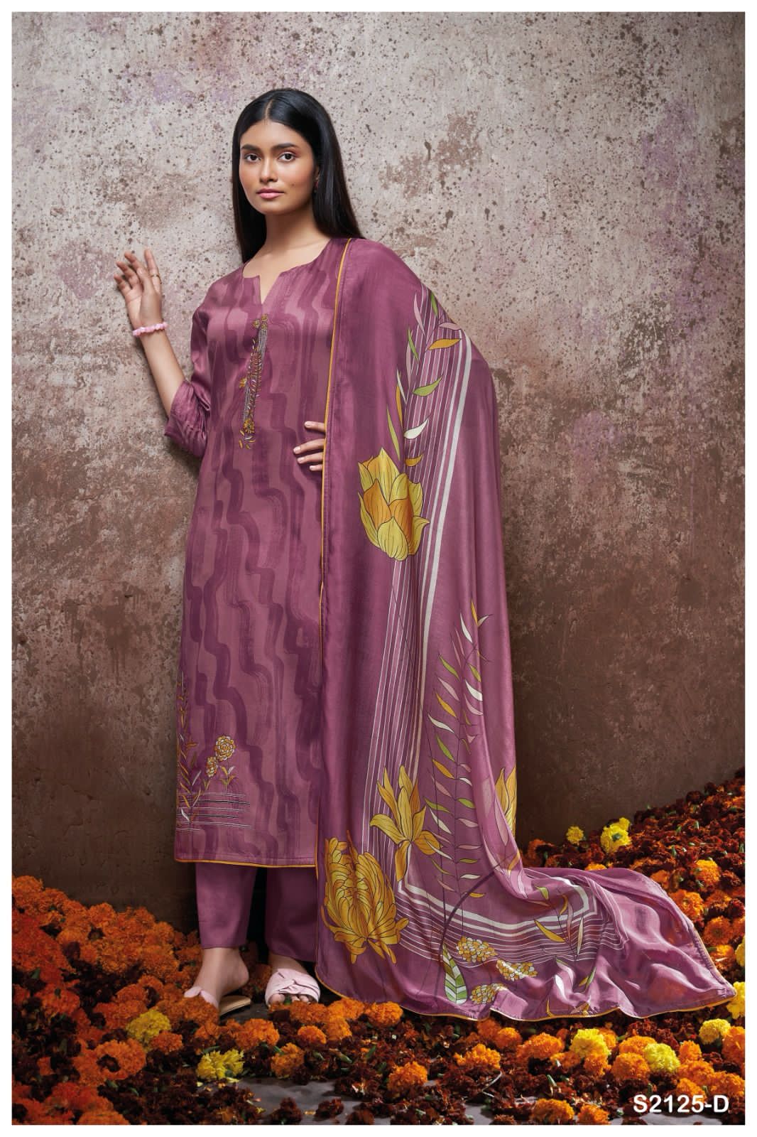 Corey 2125 Ganga Cotton Silk Plazzo Style Suits