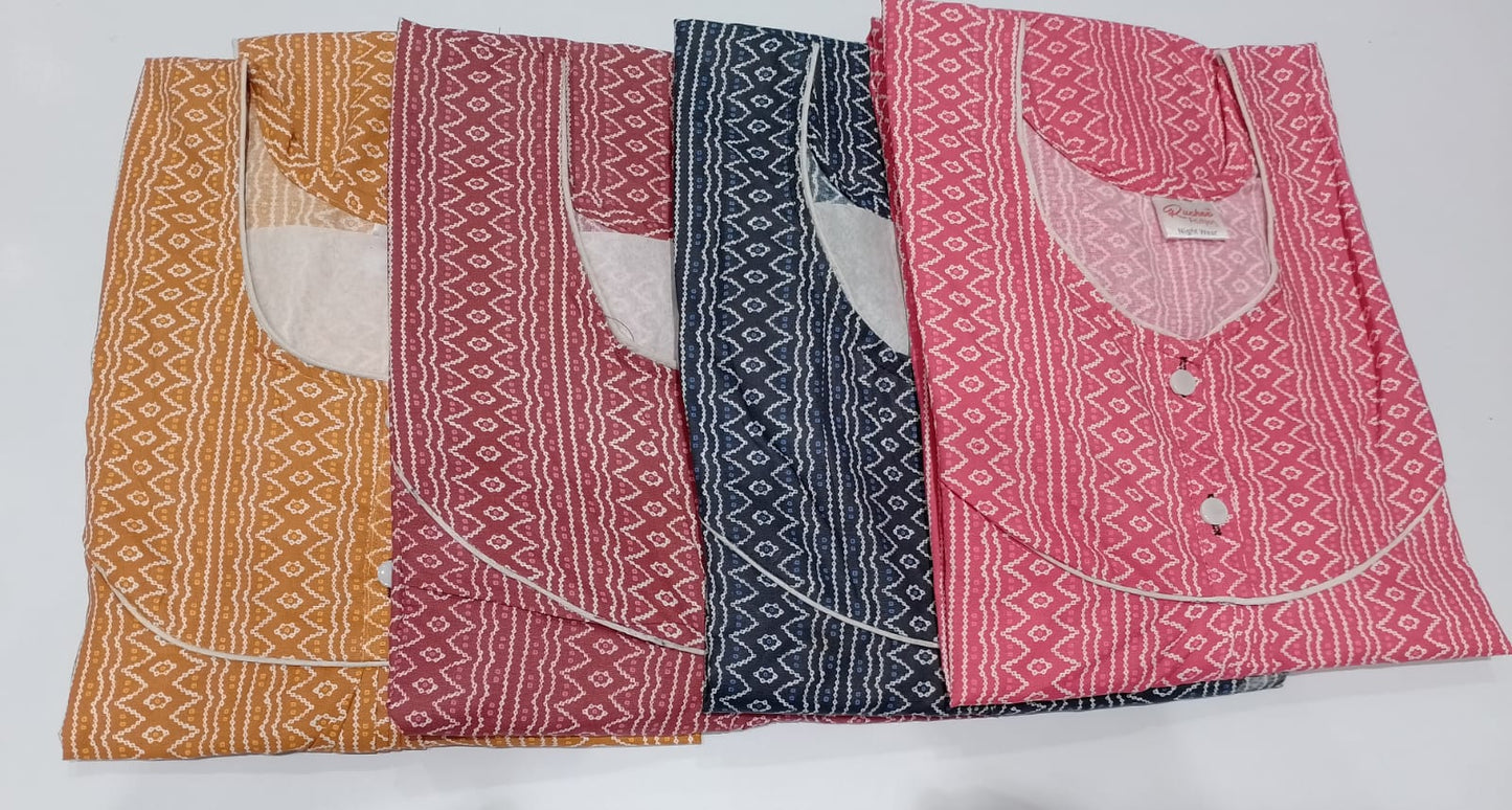 Cotton-3012 Ruchee Fashion Meghya Night Gowns