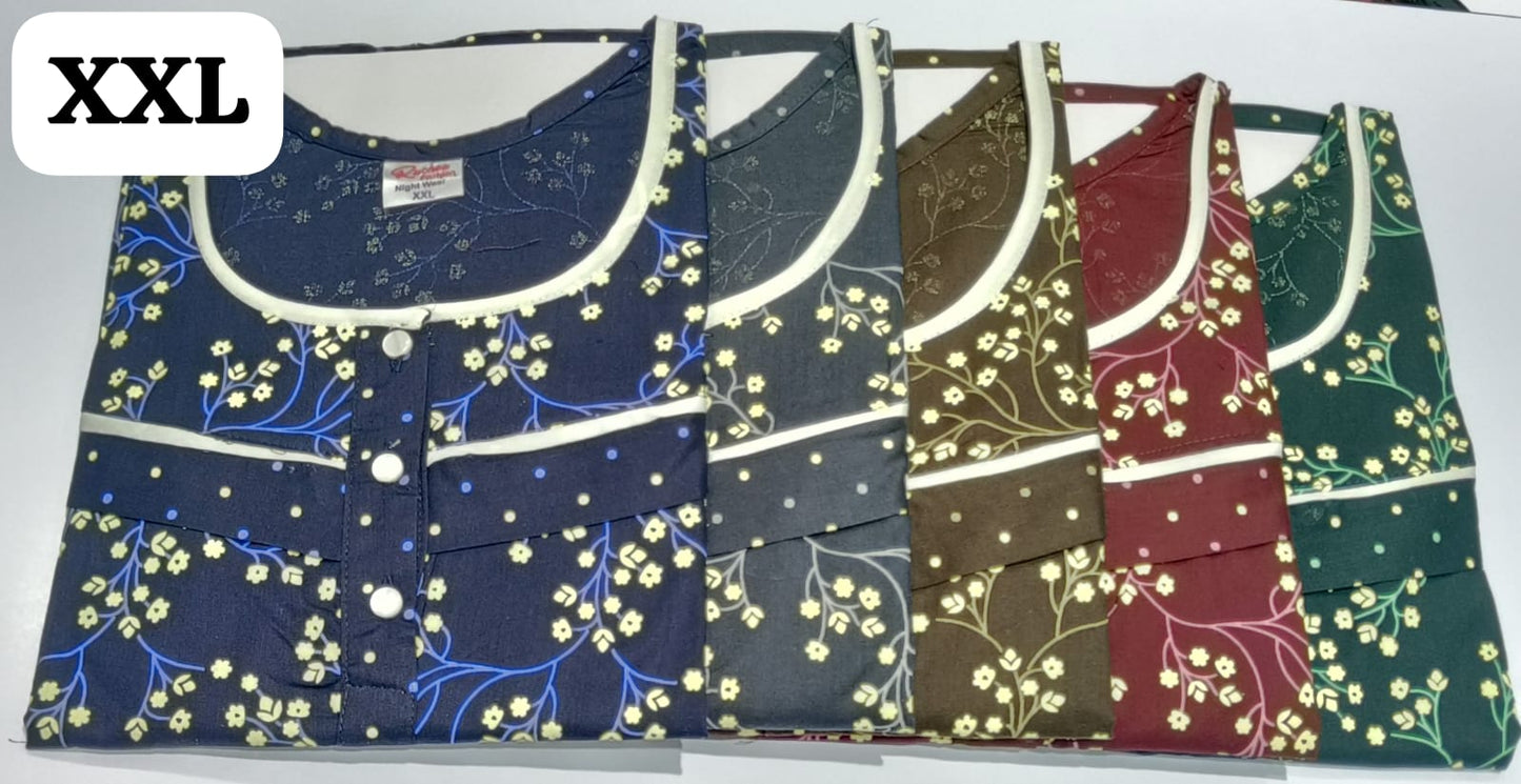 Cotton 2Xl 0212 Ruchee Fashion Feeding Night Gown