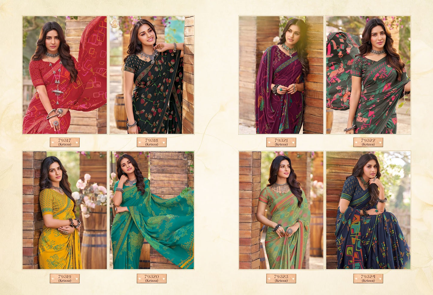 Crepey Colla Vol 21 Vipul Sarees