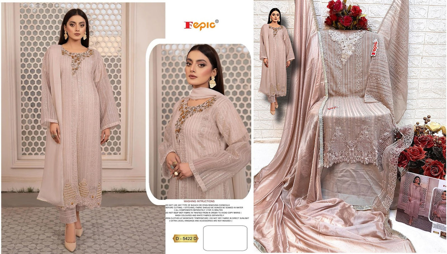 D-5422 Fepic Georgette Pakistani Salwar Suits