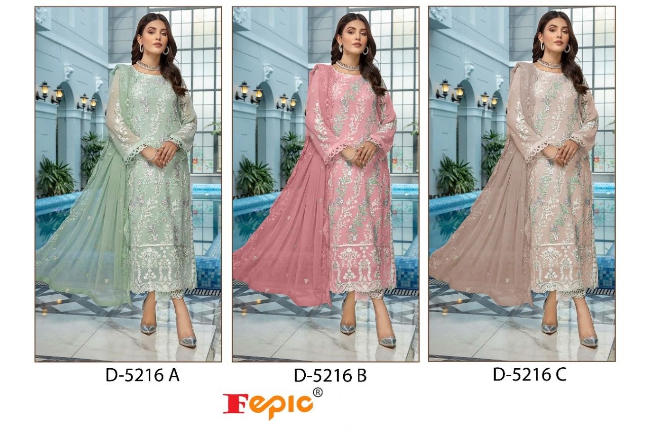 D 5216 Fepic Georgette Pakistani Salwar Suits