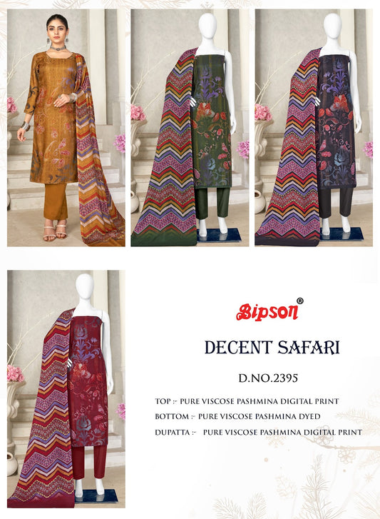 Decent Safari-2395 Bipson Prints Viscose Pashmina Suits