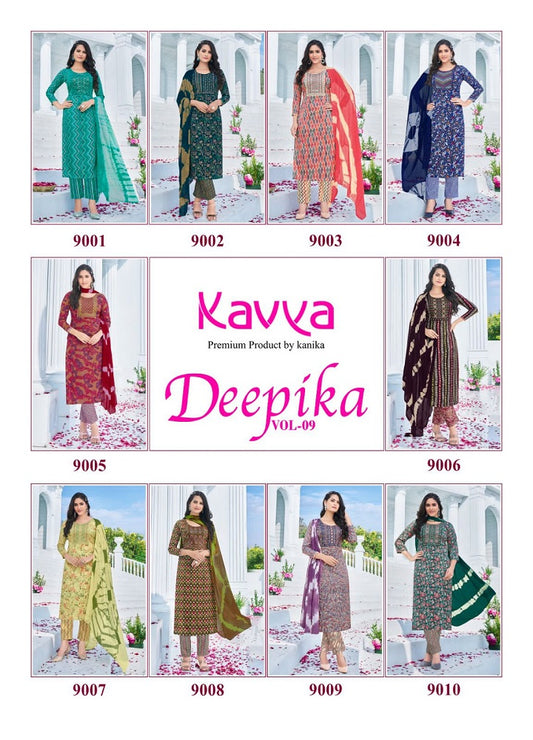 Deepika Vol 9 Kavya Rayon Readymade Pant Style Suits