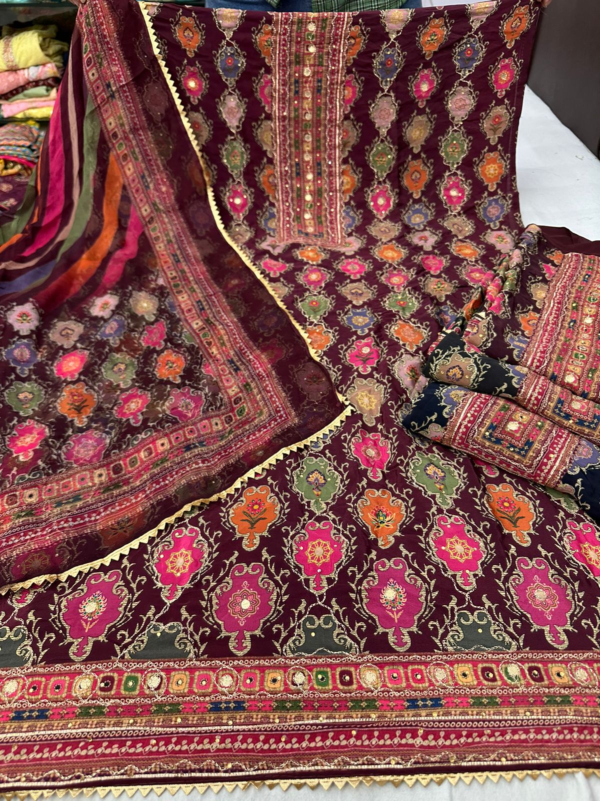 Desert Nayandeep Crape Salwar Suits