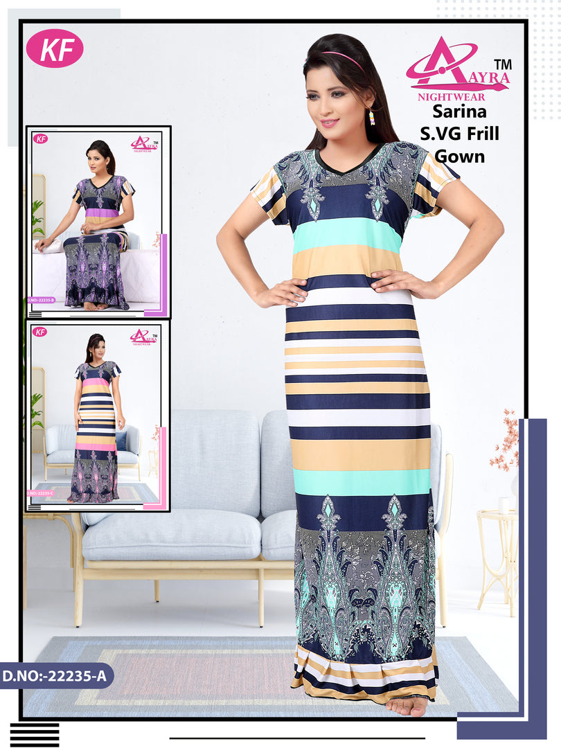 Design-2 Aayra Sarina Night Gowns