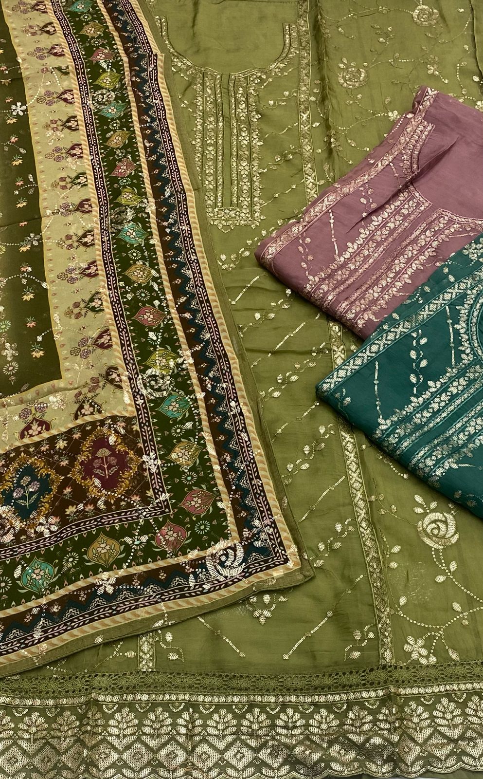 Design-3 Shree Jee Organza Salwar Suits