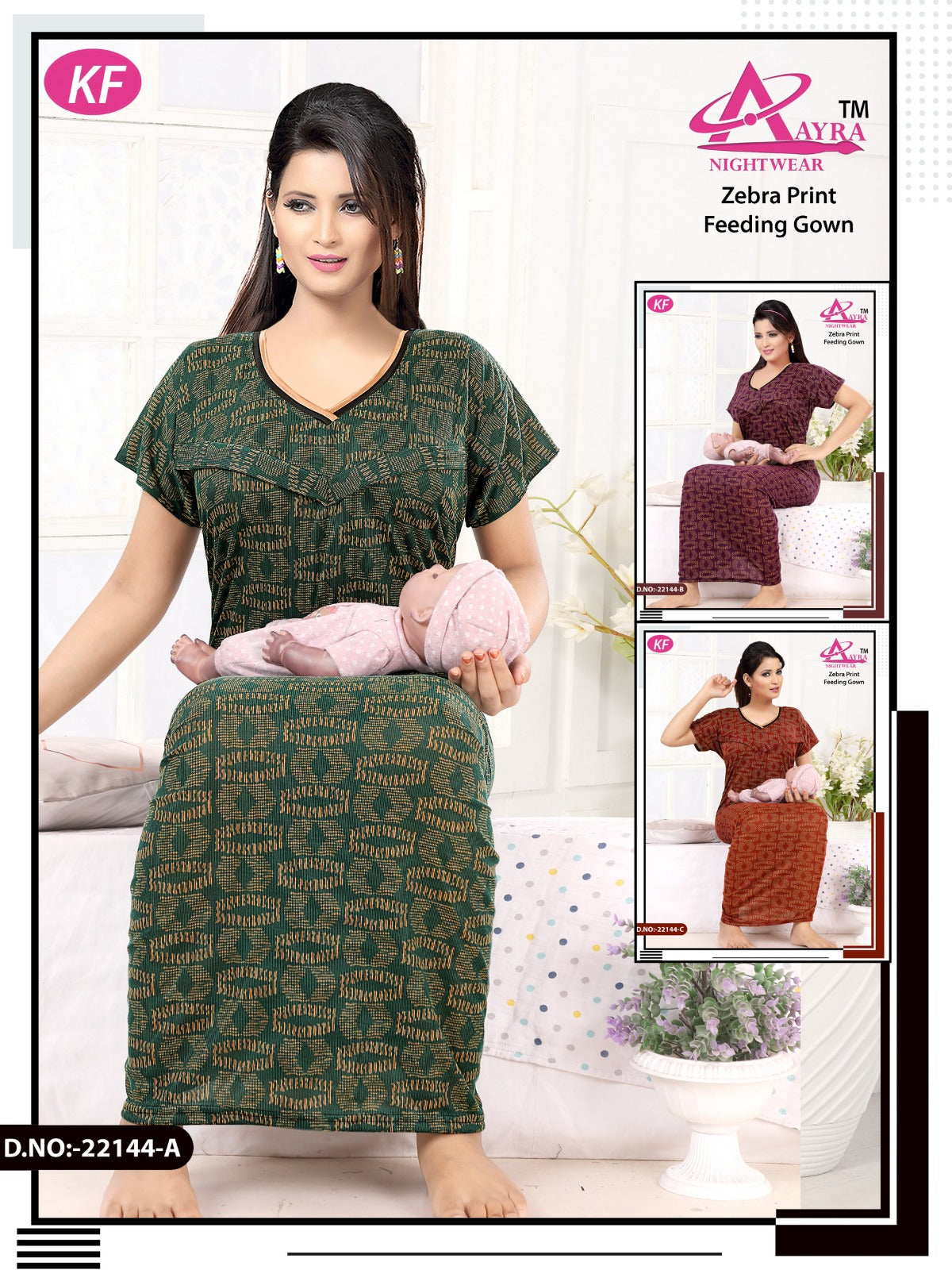 Design-8 Aayra Feeding Night Gown