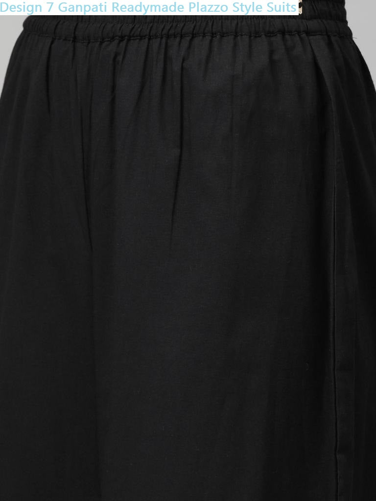 Design 7 Ganpati Cotton Readymade Plazzo Style Suits