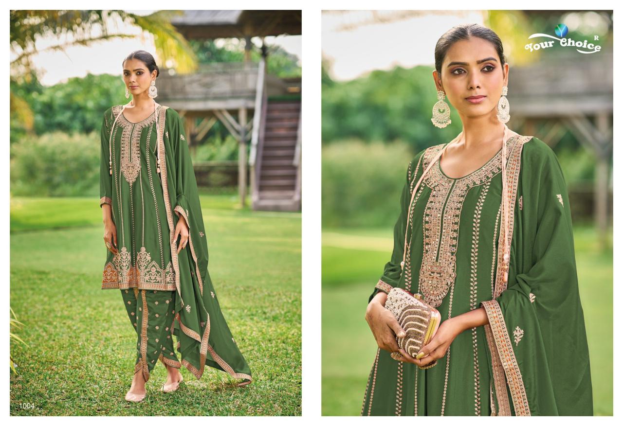 Dhoti Your Choice Chinon Designer Salwar Suits
