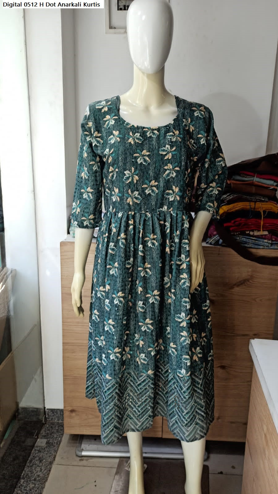 Digital 0512 H Dot Anarkali Kurtis