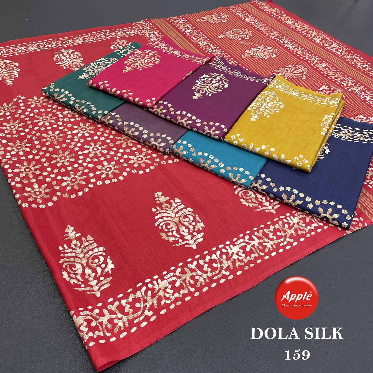 Dola Silk 159-160-161 Apple Sarees