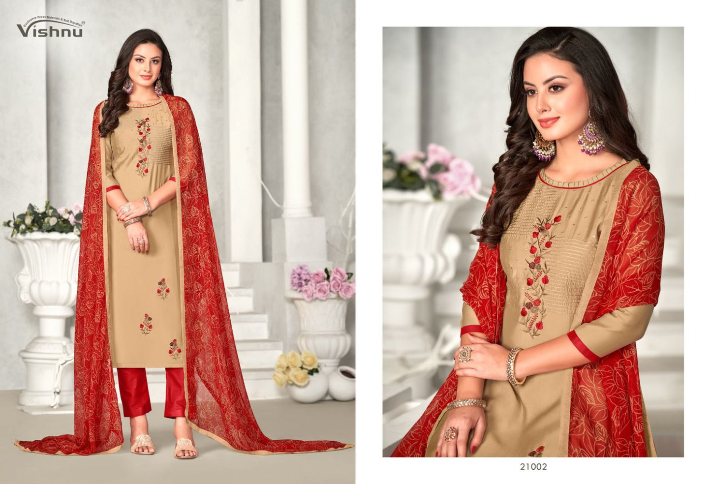 Dermy Cool Vol 21 Vishnu Impex Silk Pant Style Suits