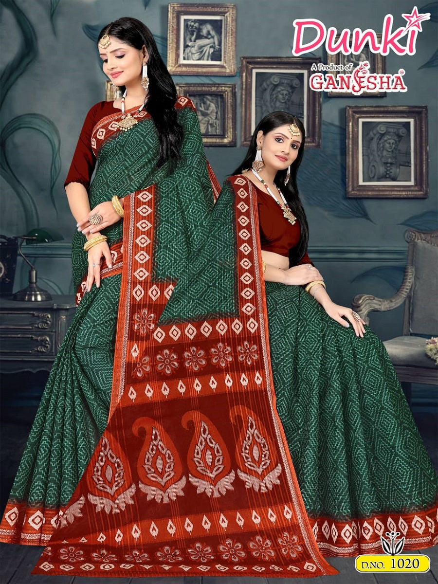 Dunki Vol 1 Ganesha Cotton Sarees