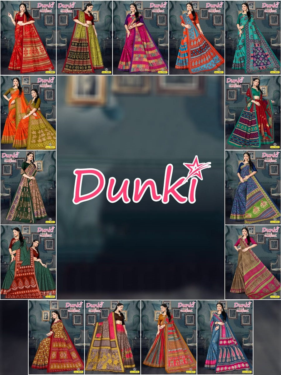 Dunki Vol 1 Ganesha Cotton Sarees